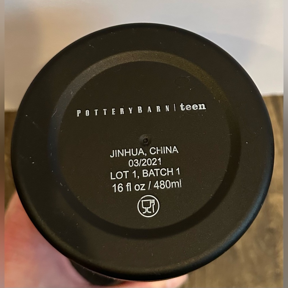 GUC 2 Pottery Barn Teen 16oz Insulated Thermoses Colorful Paint & Star Galaxy - Picture 2 of 6